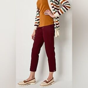 New with Tags St. John's Bay Maroon Straight Leg Pants